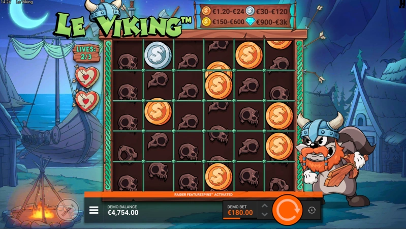 Le Viking Slot Features